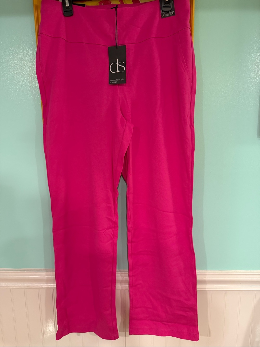 NWT Dear Scarlett Magic Straight Pants in Hot Pink - Size XL - Picture 2 of 7